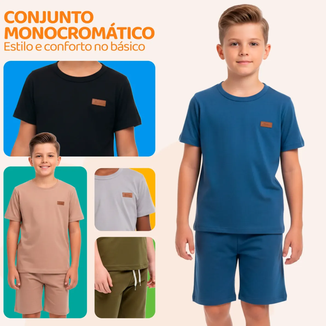Kit 6 Peças De Roupa Monocromática Infantil (6 meses a 7 anos)