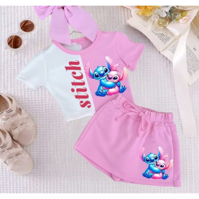Conjunto Infantil Moletinho Stitch